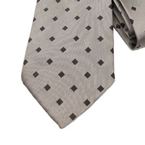 Perry Ellis Portfolio Geometric Tie Men’s 60.5” Black Diamond Silk Blend Wide